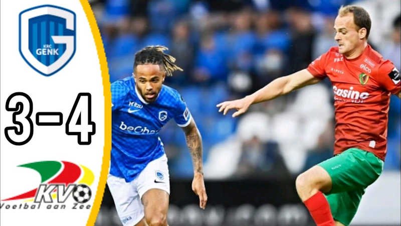theo bongonda oostende vs genk 2 goals