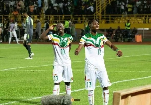 Les aigles du Mali U23 Kamory Doumbia et Nene Dorgeles de academie jmg bamako