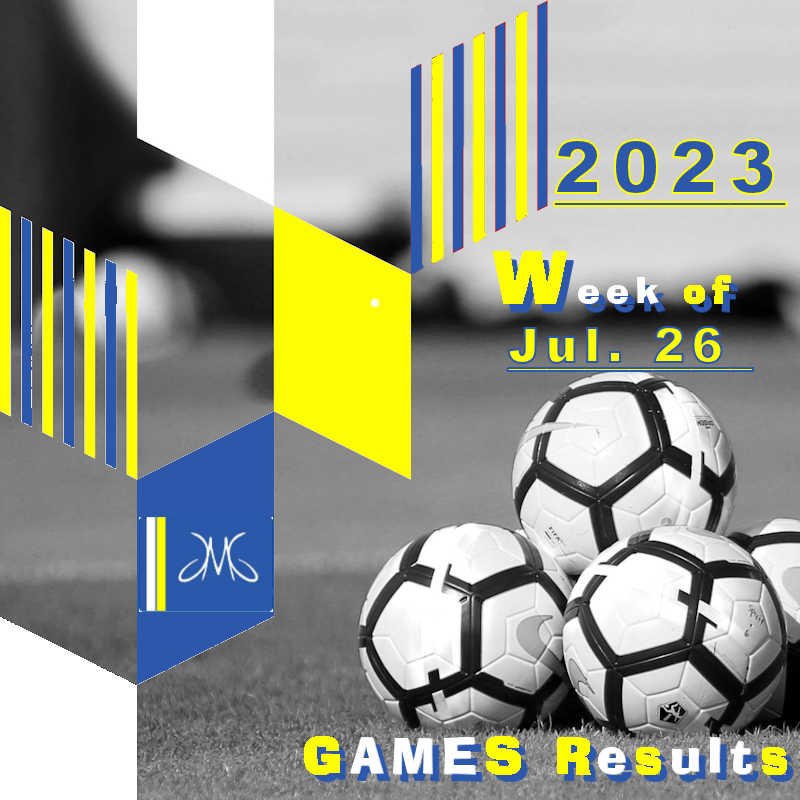 jmg games results week of July 26 2023