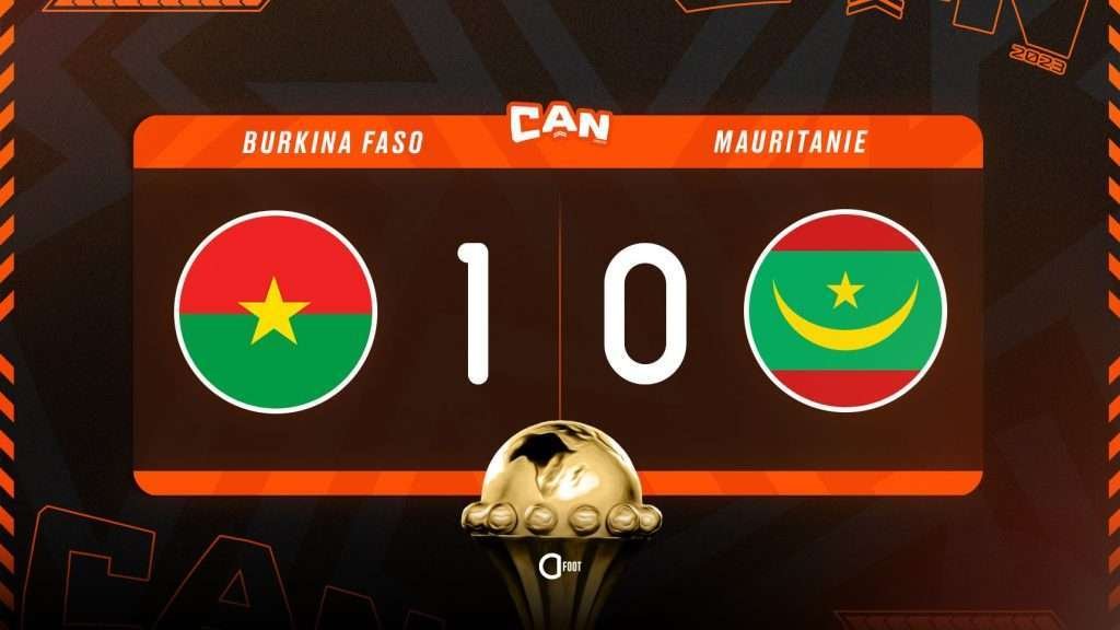 Can 2024 le 16 janvier 2024 Jour 1 Burkina Faso 1 - Mauritanie 0
