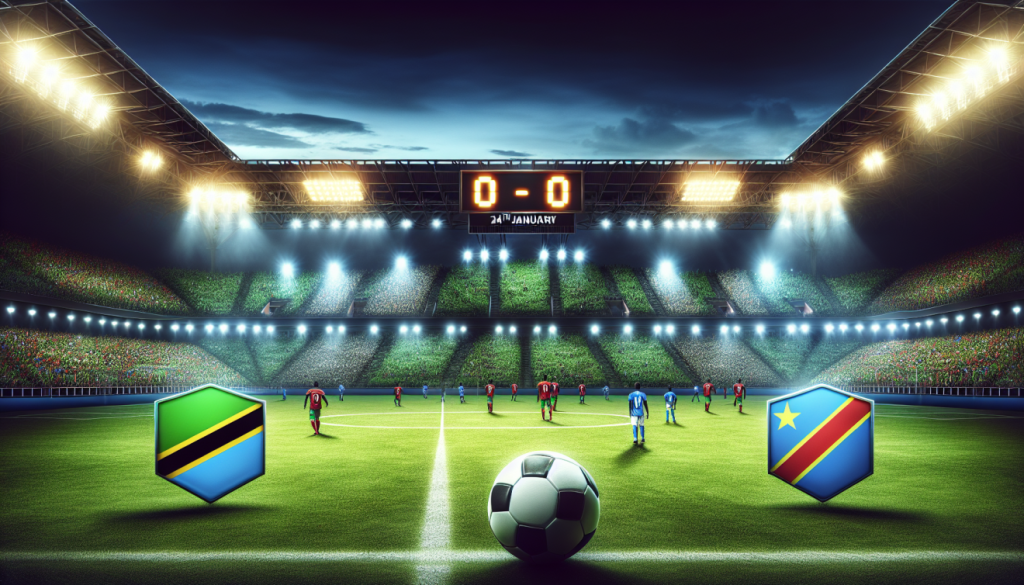 African Cup 2024 the 24-01-2024 soccer game Tanzania against RD Congo final score 0 - 0