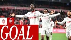 Mahamadou Doumbia academicien jmg forme a l academie de bamako marque le but gagnant de Antwerp face au Standard de Liege