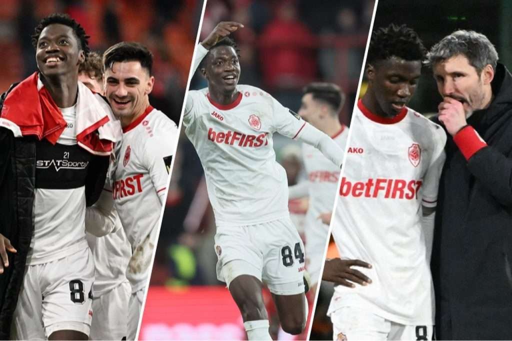 Mahamadou Doumbia academicien jmg marque le but gagnant de Antwerp face au Standard de Liege